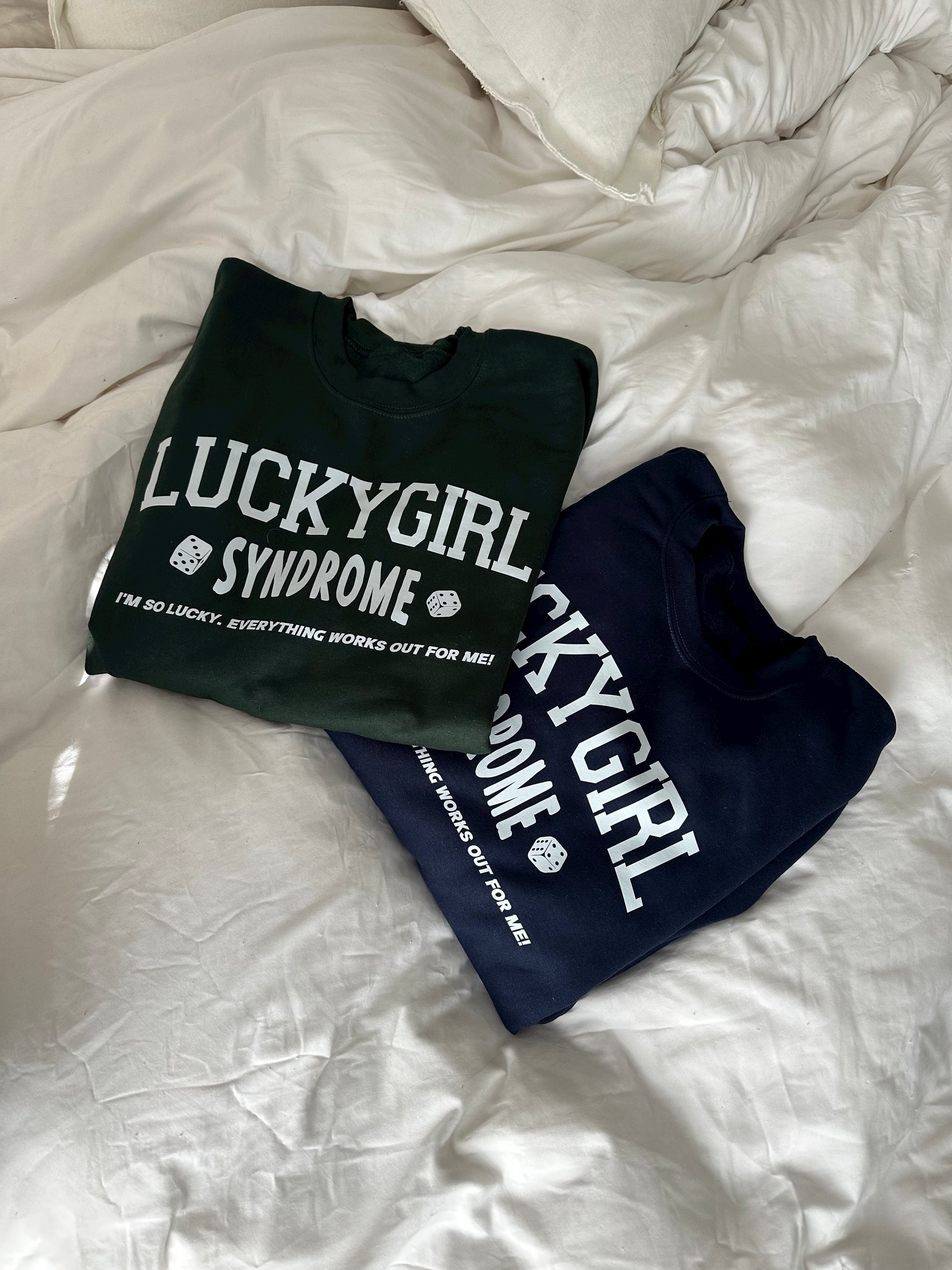Navy Lucky Girl Syndrome Crewneck